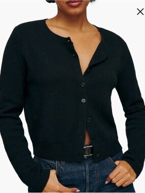 Reformation Clara Cashmere Crew Cardigan